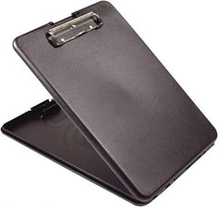 Saunders - 1-1/4" Long x 9-1/2" Wide, Clip Board - Black - Exact Tool & Supply