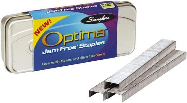 Swingline - 1/4" Leg Length, Galvanized Steel Staplers-Full Strip Desktop Staples - 40 Sheet Capacity, For Use with All Standard Full-Strip Staplers - Exact Tool & Supply
