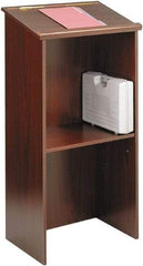 Safco - Laminated, Wood Full Floor Lectern - 15-3/4" Deep x 23" Wide x 46" High - Exact Tool & Supply