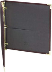 Samsill - 225 Sheet Capacity, 11 x 8-1/2", Non-View Ring Binder - Vinyl, Burgundy - Exact Tool & Supply