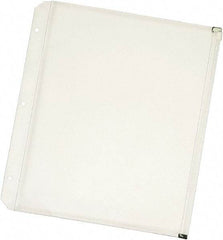 Cardinal - 11 x 8 1/2" 3 Tabs, 3-Hole Punched, Binder Pockets Divider - Clear - Exact Tool & Supply