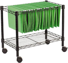 ALERA - 250 Lb Capacity, 24" Wide x 14" Long x 21" High File Cart - 1 Shelf, Steel - Exact Tool & Supply