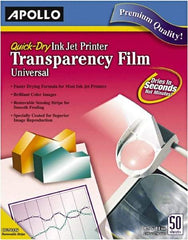 Apollo - Transparency Films & Sleeves Audio Visual Conference Accessory Type: Transparency Sleeves For Use With: Inkjet Printers; Copiers - Exact Tool & Supply