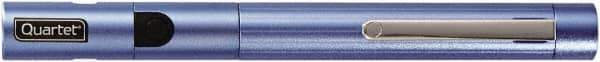 Quartet - Metal Pen Size Laser Pointer - Blue, 2 AAA Batteries Included - Exact Tool & Supply