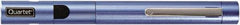 Quartet - Metal Pen Size Laser Pointer - Blue, 2 AAA Batteries Included - Exact Tool & Supply