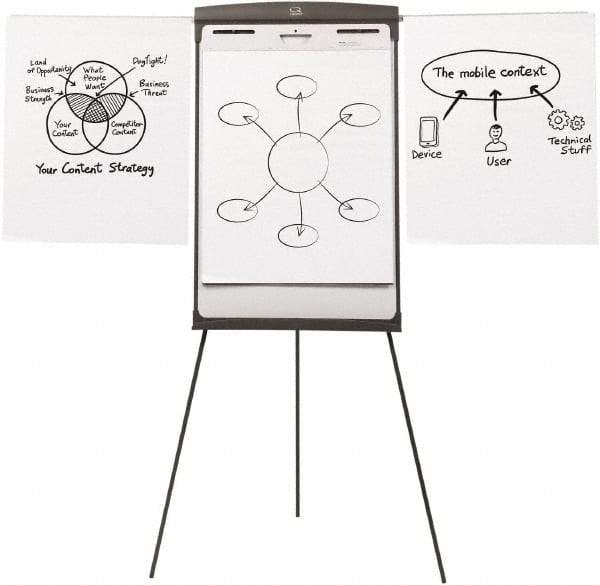Quartet - Dry Erase Easel - 42 to 72" High - Exact Tool & Supply