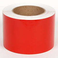 Cobra Systems - Labels, Ribbons & Tapes; Type: Vinyl Tape ; Color: Red ; For Use With: VNM8 ; Width (Inch): 6 ; Length (Feet): 150 ; Material: Vinyl - Exact Tool & Supply