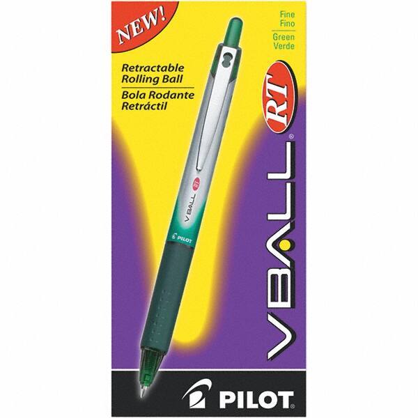 Pilot - Conical Roller Ball Pen - Green - Exact Tool & Supply