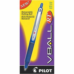 Pilot - Conical Roller Ball Pen - Blue - Exact Tool & Supply