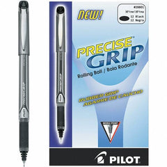 Pilot - Precision Point Roller Ball Pen - Black - Exact Tool & Supply
