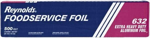 Reynolds - Extra Heavy-Duty Aluminum Foil Roll, 18" x 500', Silver - Use with Food Protection - Exact Tool & Supply