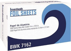 Boardwalk - Pop-Up Aluminum Foil Wrap Sheets, 9 x 10-3/4, Silver, 500/Box, 6 Boxes/Carton - Use with Food Protection - Exact Tool & Supply