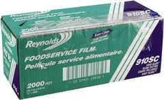 Reynolds - PVC Food Wrap Film Roll in Easy Glide Cutter Box, 12" x 2,000', Clear - Use with Food Protection - Exact Tool & Supply