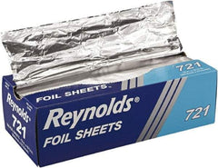 Reynolds - Interfolded Aluminum Foil Sheets, 12 x 10-3/4, Silver, 500/Box, 6 Boxes/Carton - Use with Food Protection - Exact Tool & Supply