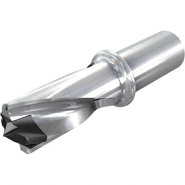 Iscar - 1.339 to 1-3/8" Diam, 1.5xD, 2" Max Drill Depth, 1-1/4" Shank Diam, 5.91" OAL, Replaceable Tip Drill - HFP-IQ Insert, 34 Seat Size, DFN Toolholder, Series ChamIOdrill - Exact Tool & Supply