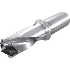 Iscar - 1.339 to 1-3/8" Diam, 1.5xD, 2" Max Drill Depth, 1-1/4" Shank Diam, 5.91" OAL, Replaceable Tip Drill - HFP-IQ Insert, 34 Seat Size, DFN Toolholder, Series ChamIOdrill - Exact Tool & Supply