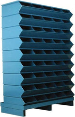 Stackbin - 9 Bin, Shelving Unit with Openings & Base - 37" Wide x 52" High - Exact Tool & Supply
