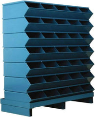 Stackbin - 7 Bin, Shelving Unit with Openings & Base - 37" Wide x 41" High - Exact Tool & Supply
