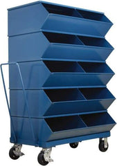 Stackbin - 5 Bin, Shelving Unit with Openings & Base - 37" Wide x 58-5/8" High - Exact Tool & Supply
