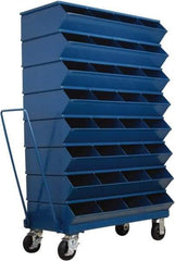 Stackbin - 8 Bin, Shelving Unit with Openings & Base - 37" Wide x 60-1/2" High - Exact Tool & Supply