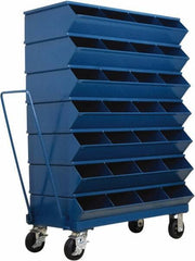 Stackbin - 7 Bin, Shelving Unit with Openings & Base - 37" Wide x 53-3/4" High - Exact Tool & Supply