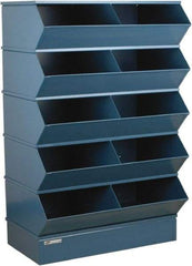 Stackbin - 5 Bin, Shelving Unit with Openings & Base - 37" Wide x 55" High - Exact Tool & Supply