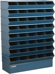 Stackbin - 8 Bin, Shelving Unit with Openings & Base - 15-1/2" Long x 7-1/2" Wide x 6" High - Exact Tool & Supply