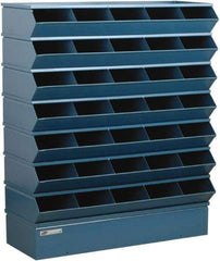 Stackbin - 7 Bin, Shelving Unit with Openings & Base - 37" Wide x 42" High - Exact Tool & Supply