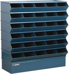 Stackbin - 6 Bin, Shelving Unit with Openings & Base - 37" Wide x 36" High - Exact Tool & Supply