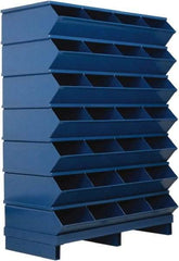 Stackbin - 7 Bin, Shelving Unit with Openings & Base - 37" Wide x 50-7/8" High - Exact Tool & Supply