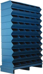 Stackbin - 10 Bin, Shelving Unit with Openings & Base - 37" Wide x 57-1/2" High - Exact Tool & Supply