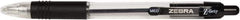 Zebra - Conical Ball Point Pen - Black - Exact Tool & Supply
