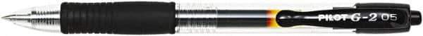 Pilot - Conical Roller Ball Pen - Black - Exact Tool & Supply