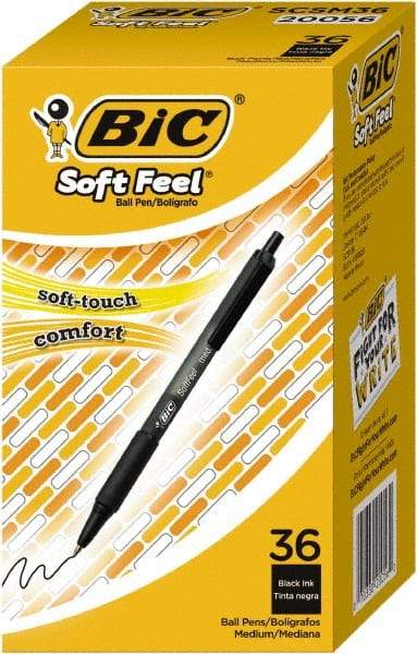 Bic - Conical Ball Point Pen - Black - Exact Tool & Supply