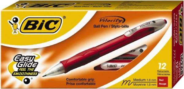 Bic - Conical Ball Point Pen - Red - Exact Tool & Supply