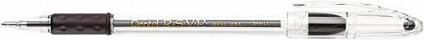 Pentel - Conical Ball Point Pen - Black - Exact Tool & Supply