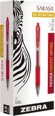 Zebra - Conical Roller Ball Pen - Red - Exact Tool & Supply
