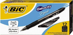 Bic - Conical Roller Ball Pen - Black - Exact Tool & Supply