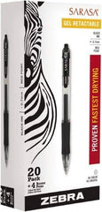 Zebra - Conical Roller Ball Pen - Black - Exact Tool & Supply