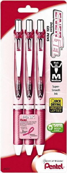 Pentel - Conical Roller Ball Pen - Black - Exact Tool & Supply