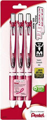 Pentel - Conical Roller Ball Pen - Black - Exact Tool & Supply