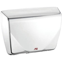 ASI-American Specialties, Inc. - 2200 Watt White Finish Electric Hand Dryer - 100-240 Volts, 18.3 Amps, 14-7/16" Wide x 10-13/16" High x 3-15/16" Deep - Exact Tool & Supply