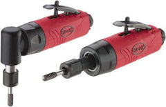 Sioux Tools - 1/4" Collet, Straight Handle, Air Die Grinder - 25,000 RPM, Rear Exhaust, 0.5 hp, 90 psi, 1/4 NPT Inlet - Exact Tool & Supply