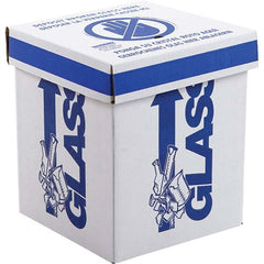 Dynalon Labware - 1 6-Piece White & Blue Rectangle Open Top Disposal Box - Exact Tool & Supply