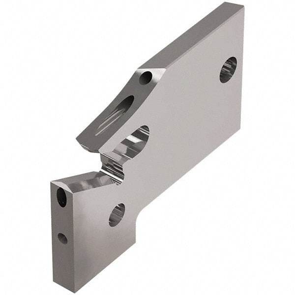 Seco - 15.5mm Blade Height, 3.4mm Blade Width, 33.1mm OAL, Left Hand Cut, Single End Indexable Cut-Off Blade - 19mm Max Depth of Cut, 150.10A Blade, Jetstream Series - Exact Tool & Supply
