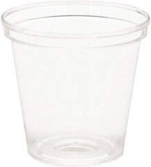 WNA - Comet Plastic Portion/Shot Glass, 1 oz, Clear - Clear - Exact Tool & Supply