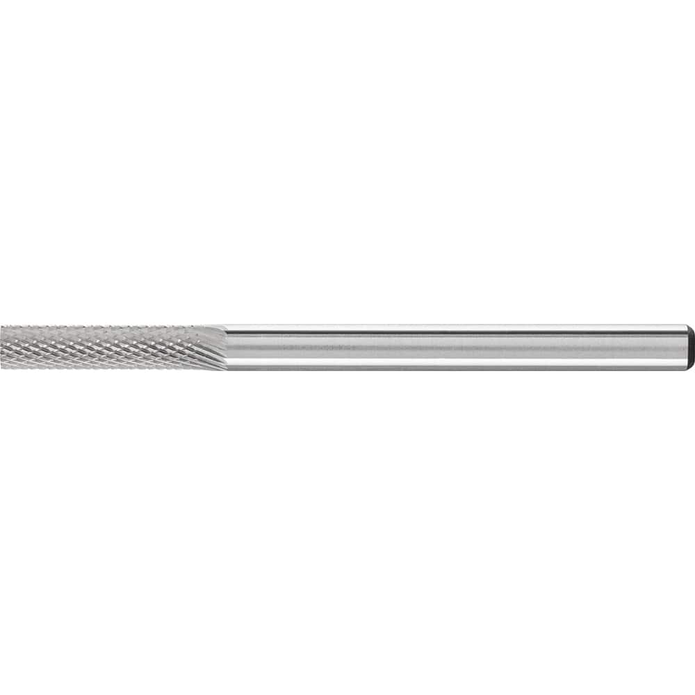 PFERD - SA-43, 1/8" Cut Diam, 1/8" Shank Diam, Carbide Diamond Pattern Cylinder Burr - Exact Tool & Supply