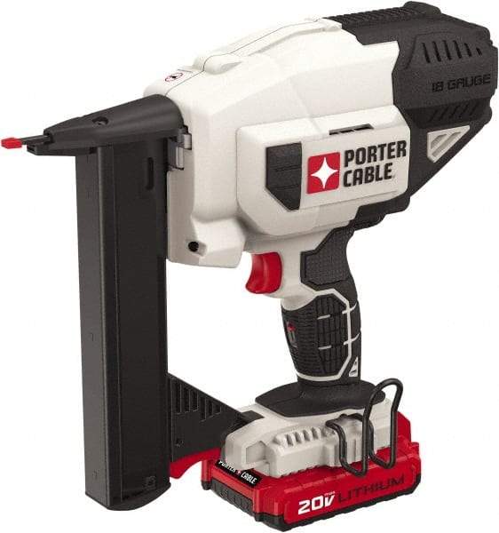 Porter-Cable - 1/4" Crown, 18 Gauge, 100 Staple Capacity Power Stapler - Includes Charger & 20V Max Battery - Exact Tool & Supply