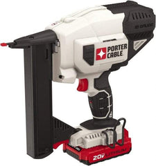 Porter-Cable - 1/4" Crown, 18 Gauge, 100 Staple Capacity Power Stapler - Includes Charger & 20V Max Battery - Exact Tool & Supply