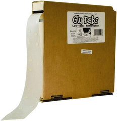 Surebonder - 6,000 Count Roll Clear Glue Spots - Bonds to Paper, Cardboard, Plastic & Metal - Exact Tool & Supply